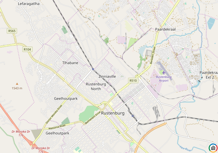 Map location of Zinniaville